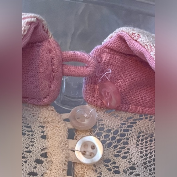 Pink Lace Open-Back A-line Dress - Picture 7 of 14